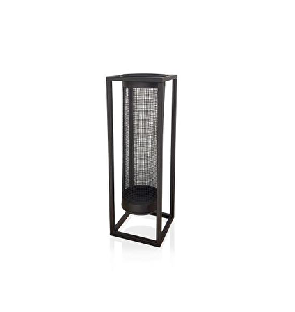 The mia fener vazo - 50 cm galvaniz vazo siyah glv0393