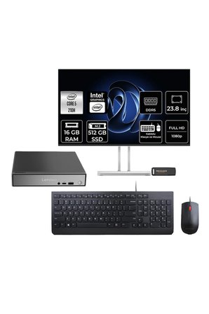 ThinkCentre Neo 50q G5 Intel Core 5 210H 16GB 512GB SSD 23.8" FDOS Mini Masaüstü Bilgisayar