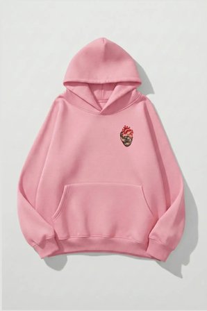 Unisex Yumuşak Dokulu Canım Kedilerim Baskılı Tasarım Oversize 3 İplik Hoodie Sweatshirt
