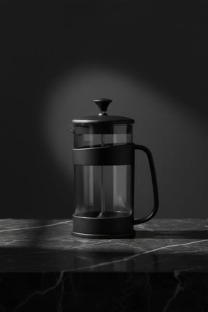 QLUX IDEAS 400 ml French Press Kahve Demleme Potu - BPA Free Plastik Gövde, Kolay Kullanım, Filtreli Bitki Çayı ve Kahve Demleyici