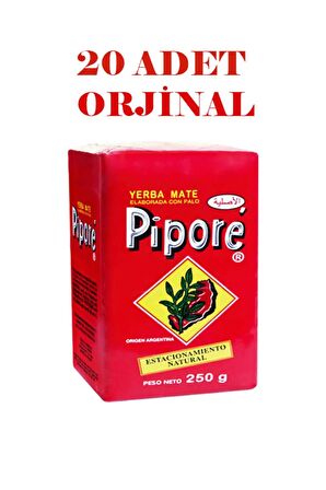 PİPORE Yerba Mate Çayı 250 Gr X 20 Adet "orjinal"