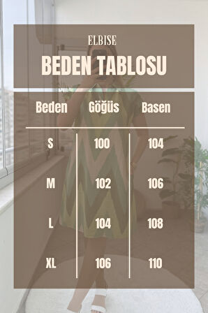 Omuz Drapeli Polo Yaka Yeşil Bej Diz Boy Elbise