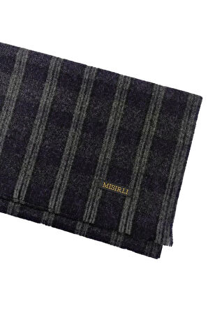 Mısırlı Eşarpları Erkek Yünlü Ekose Kaşkol ( Atkı )