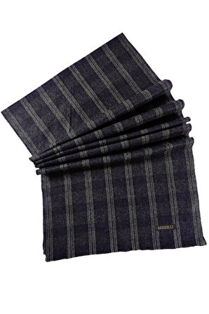 Mısırlı Eşarpları Erkek Yünlü Ekose Kaşkol ( Atkı )