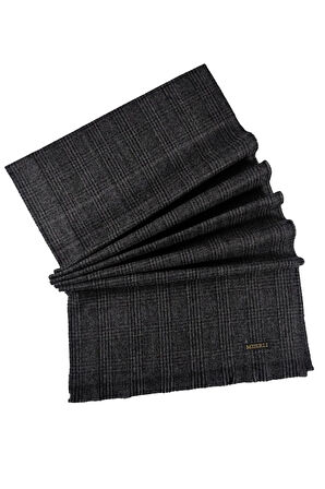 Mısırlı Eşarpları Erkek Yünlü Ekose Kaşkol ( Atkı )