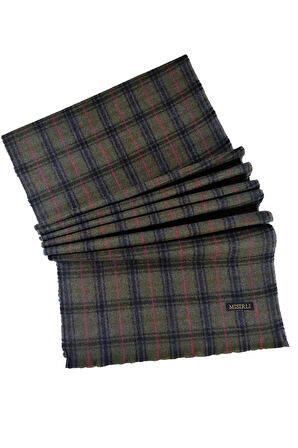 Erkek Yünlü Ekose Kaşkol ( Atkı )