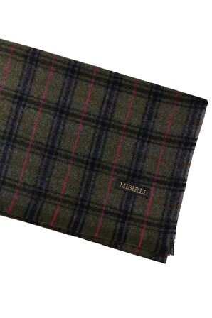 Erkek Yünlü Ekose Kaşkol ( Atkı )