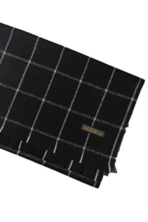 Mısırlı Eşarpları Erkek Yünlü Ekose Kaşkol ( Atkı )