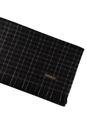 Mısırlı Eşarpları Erkek Yünlü Ekose Kaşkol ( Atkı )