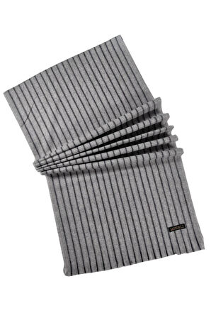 Mısırlı Eşarpları Erkek Yünlü Çizgili Kaşkol ( Atkı )