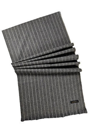 Mısırlı Eşarpları Erkek Yünlü Çizgili Kaşkol ( Atkı )