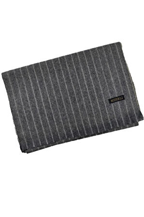 Mısırlı Eşarpları Erkek Yünlü Çizgili Kaşkol ( Atkı )