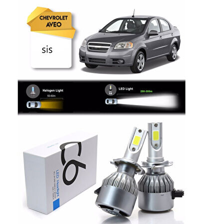 Chevrolet Aveo Sis led xenon Şimşek Etkili Led Xenon h27
