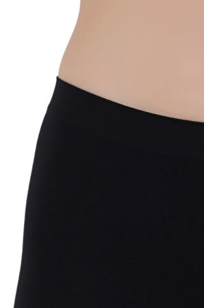 Mikro Fiber Kadın Kısa Boxer 1'Lİ Özel Paket - Siyah, Beyaz, Ten | S/M, L/XL