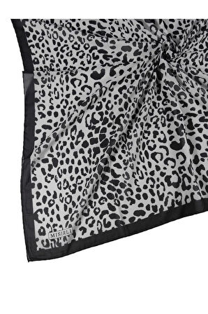 Mısırlı Eşarpları Leopar Desenli Star Krep Eşarp