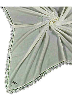 Enba Pamuklu İğne Oyalı Namaz ve Mevlüt Örtüsü 110x110 cm