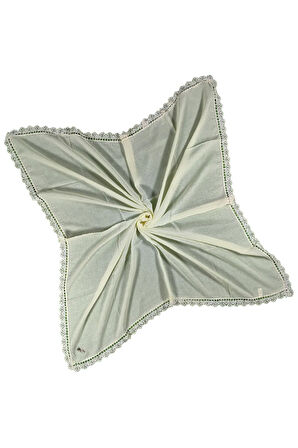 Enba Pamuklu İğne Oyalı Namaz ve Mevlüt Örtüsü 110x110 cm