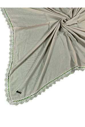 Enba Pamuklu İğne Oyalı Namaz ve Mevlüt Örtüsü 110x110 cm