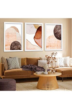 Beyaz Ahşap Çerçeveli Mısır Medeniyeti Tablo