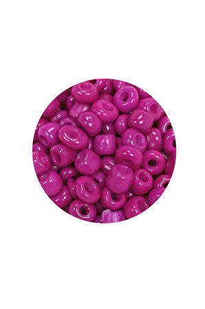 Dökme Cam Kum Boncuk Büyük Boy (6/0) 4 mm - 20 Gram - Eflatun - BNC102