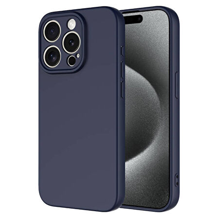 iPhone 15 Pro İçi Kadife Dolgulu Şık Candy Lansman Silikon Kılıf