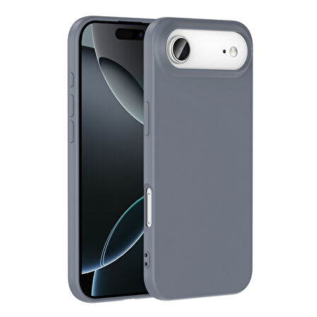iPhone 17 Air İçi Kadife Dolgulu Şık Candy Lansman Silikon Kılıf