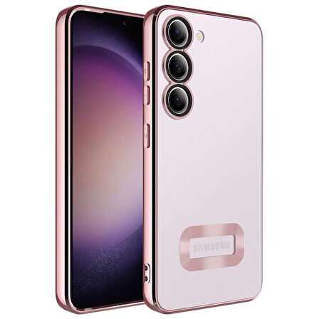 Samsung Galaxy S23 Kılıf Logo Detaylı ve Parlak NLight Premium Silikon Kapak