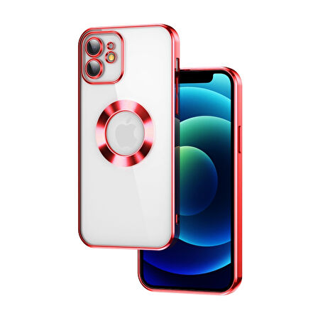 iPhone 11 Kılıf Logo Detaylı ve Parlak NLight Premium Silikon Kapak