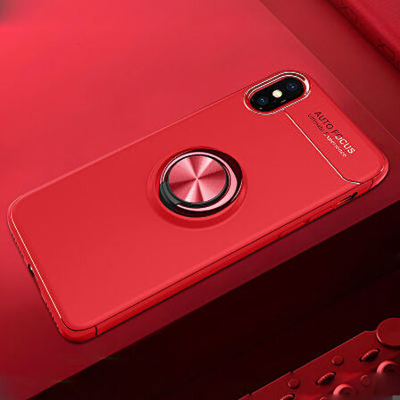 iPhone XS  Kılıf Yüzüklü Sağlam Esnek Ringo Silikon Kapak