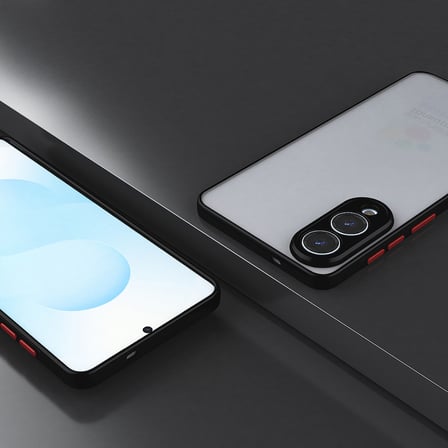 Samsung Galaxy S23 Kılıf Kenarları Renkli Sert Yapılı Şık Silikon Kapak RYC/Hux