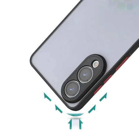 iPhone 7 Plus Kılıf Arkası Buğulu Kenarları Renkli Sert Premium Silikon Kapak RCV/Hux