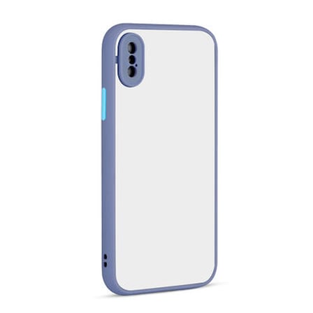 iPhone X Kılıf Kenarları Renkli Sert Yapılı Şık Silikon Kapak RYC/Hux