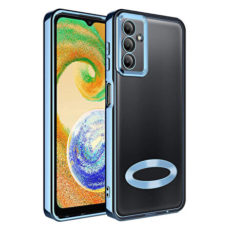 Samsung Galaxy A05S Kılıf Logo Detaylı ve Parlak NLight Premium Silikon Kapak