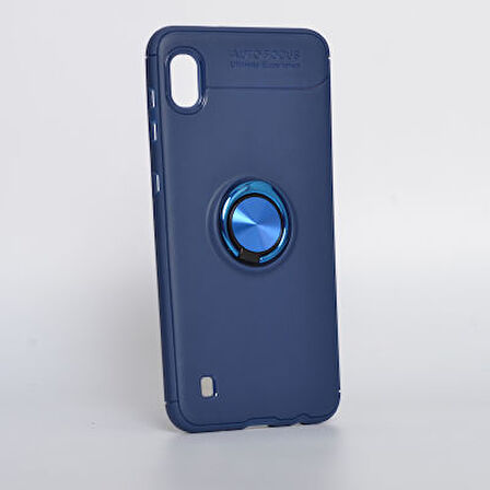 Samsung Galaxy A10  Kılıf Yüzüklü Sağlam Esnek Ringo Silikon Kapak