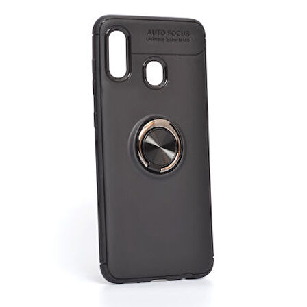 Samsung Galaxy A30  Kılıf Yüzüklü Sağlam Esnek Ringo Silikon Kapak