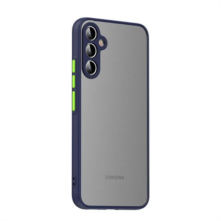 Samsung Galaxy A34 Kılıf Arkası Buğulu Kenarları Renkli Sert Premium Silikon Kapak RCV/Hux