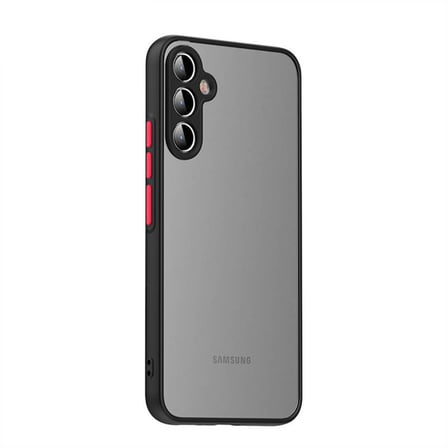 Samsung Galaxy A34 Kılıf Arkası Buğulu Kenarları Renkli Sert Premium Silikon Kapak RCV/Hux