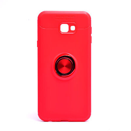 Samsung Galaxy J4 Plus  Kılıf Yüzüklü Sağlam Esnek Ringo Silikon Kapak