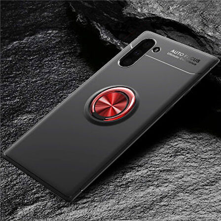 Samsung Galaxy Note 10  Kılıf Yüzüklü Sağlam Esnek Ringo Silikon Kapak