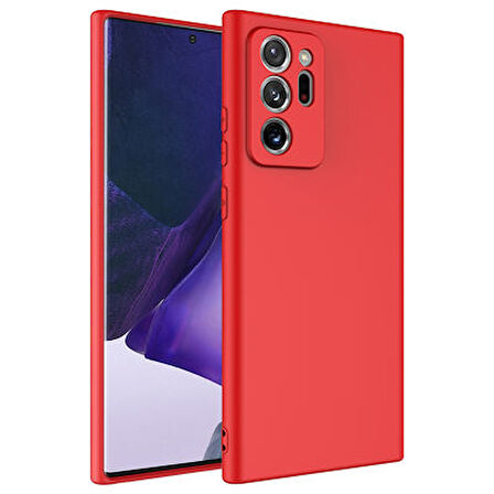 Samsung Galaxy Note 20 Ultra Kılıf İçi Telefonu Çizmeyen Kadife Kaplı Dışı Soft Yapılı Esnek Lansman Kapak RYC/Mara