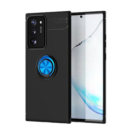 Samsung Galaxy Note 20 Ultra  Kılıf Yüzüklü Sağlam Esnek Ringo Silikon Kapak