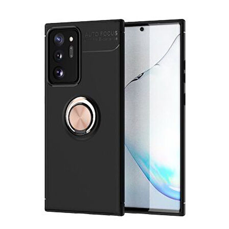 Samsung Galaxy Note 20 Ultra  Kılıf Yüzüklü Sağlam Esnek Ringo Silikon Kapak