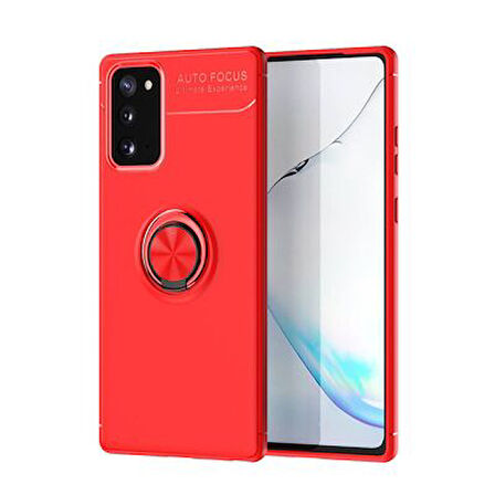 Samsung Galaxy S20 FE Kılıf Yüzüğü Stant ve Araç Tutucu Olabilen Şık Esnek Premium Silikon Kapak RYC/Ravel