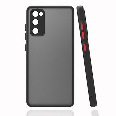 Samsung Galaxy S20 FE Kılıf Kenarları Renkli Sert Yapılı Şık Silikon Kapak RYC/Hux