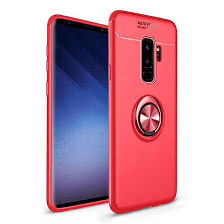 Samsung Galaxy S9 Plus  Kılıf Yüzüklü Sağlam Esnek Ringo Silikon Kapak