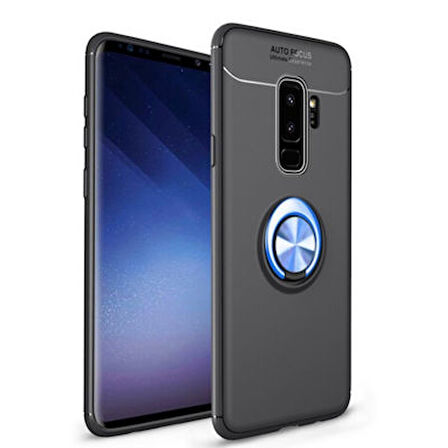 Samsung Galaxy S9 Plus  Kılıf Yüzüklü Sağlam Esnek Ringo Silikon Kapak