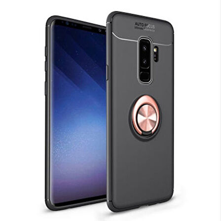 Samsung Galaxy S9 Plus  Kılıf Yüzüklü Sağlam Esnek Ringo Silikon Kapak
