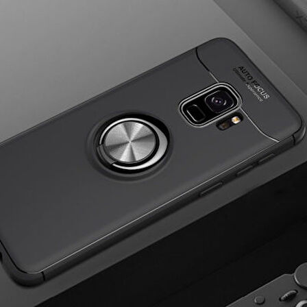 Samsung Galaxy S9  Kılıf Yüzüklü Sağlam Esnek Ringo Silikon Kapak