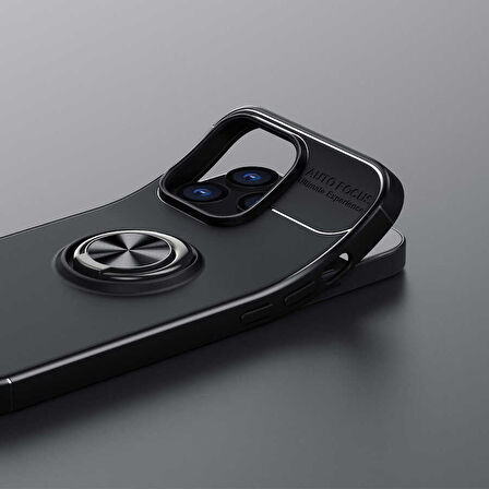 Huawei P Smart 2019  Kılıf Yüzüklü Sağlam Esnek Ringo Silikon Kapak