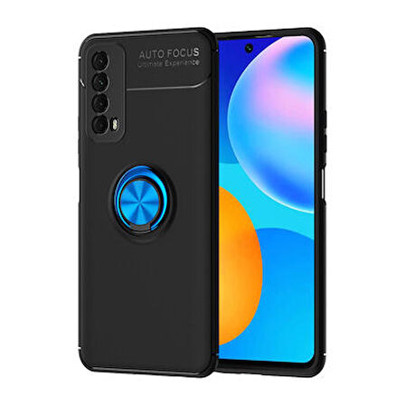 Huawei P Smart 2021  Kılıf Yüzüklü Sağlam Esnek Ringo Silikon Kapak